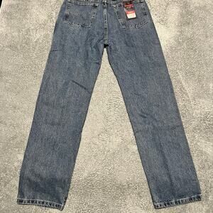 Wrangler Blues Jeans Mens 34x32 Blue Classic Fit Wrangler Blues 5 Pocket Denim